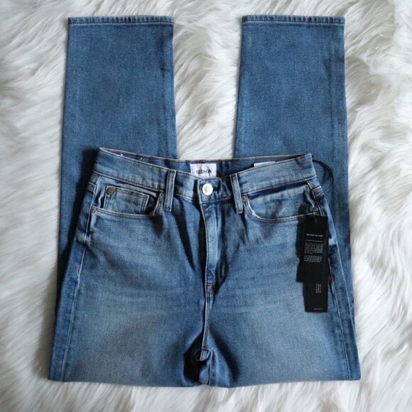 NWT Hudson Jeans Size 25 High Rise Straight Leg Blue Light Wash - Picture 6 of 7